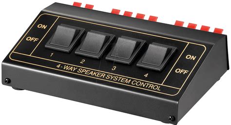 speaker wire junction box splitter|4 way speaker switch box.